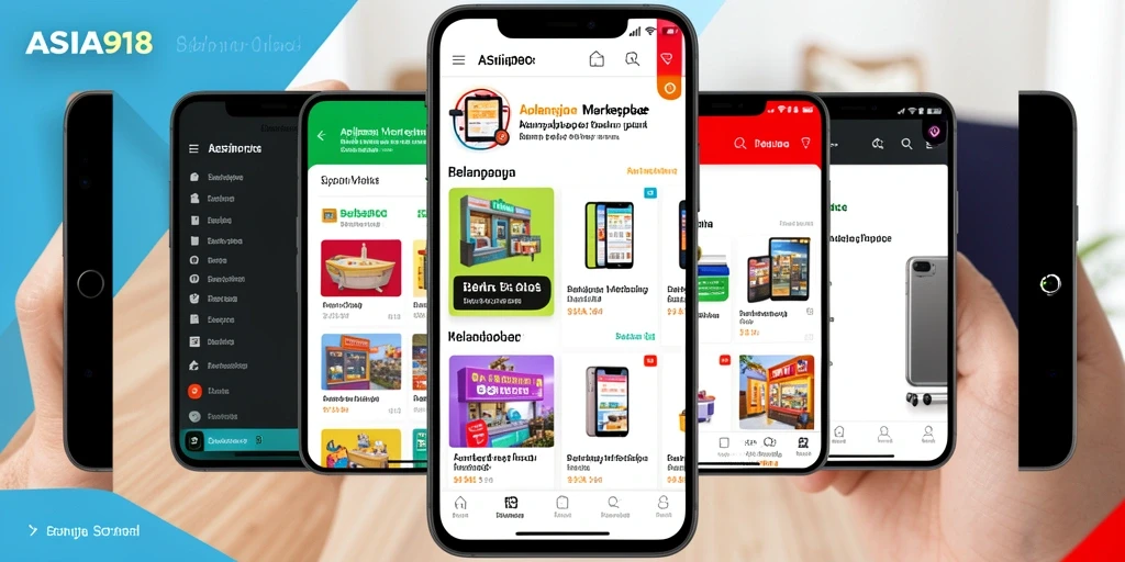 Tampilan antarmuka pengguna <strong>ASIA918</strong> yang mudah digunakan untuk belanja online.
