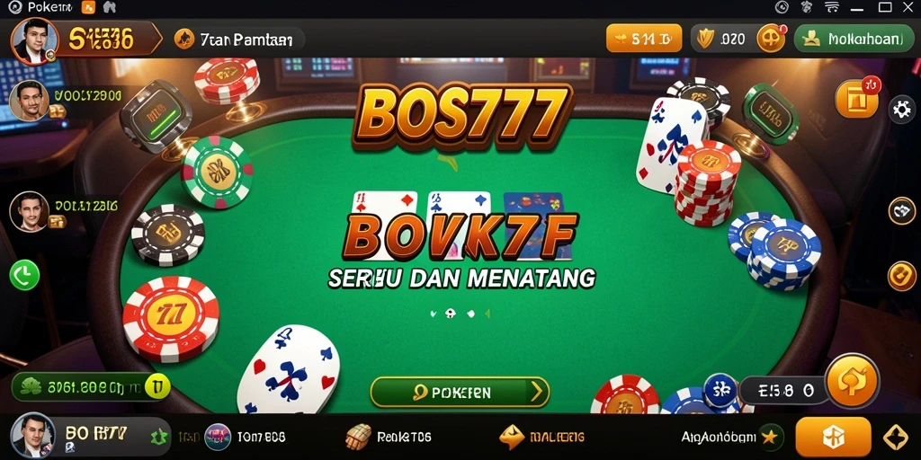 Tampilan antarmuka menarik serta fungsi permainan poker yang intuitif.
