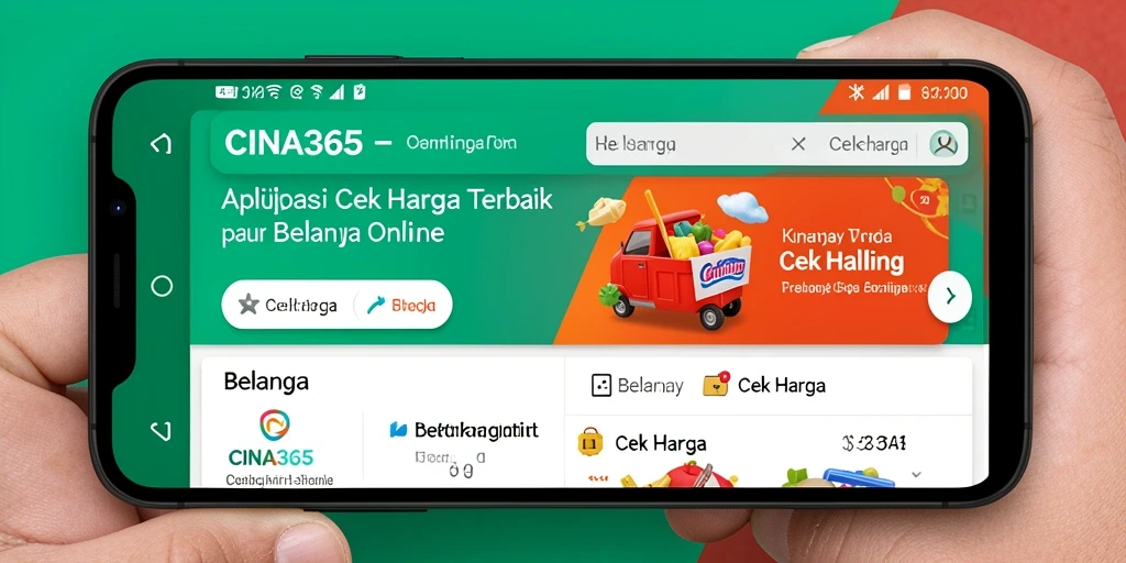 Tampilan antarmuka CINA365 yang sederhana dan fungsional.