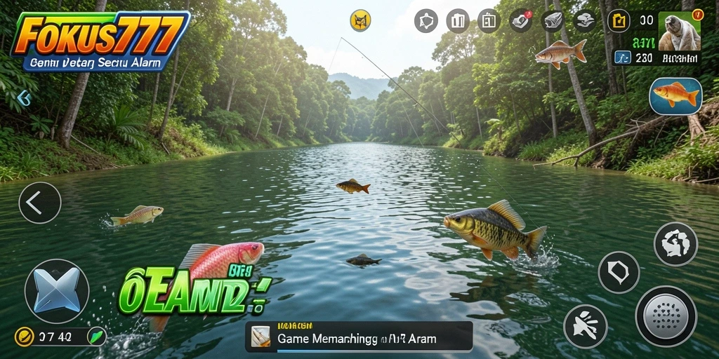 Tampilan antarmuka FOKUS777 yang menarik untuk memancing.