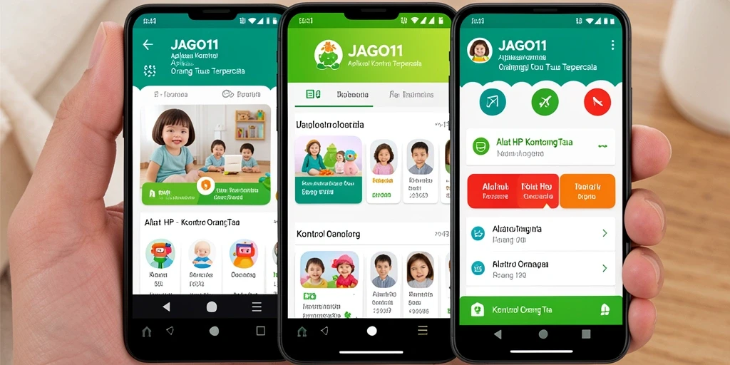Antarmuka JAGO11 yang sederhana dan fungsional untuk kontrol orang tua.