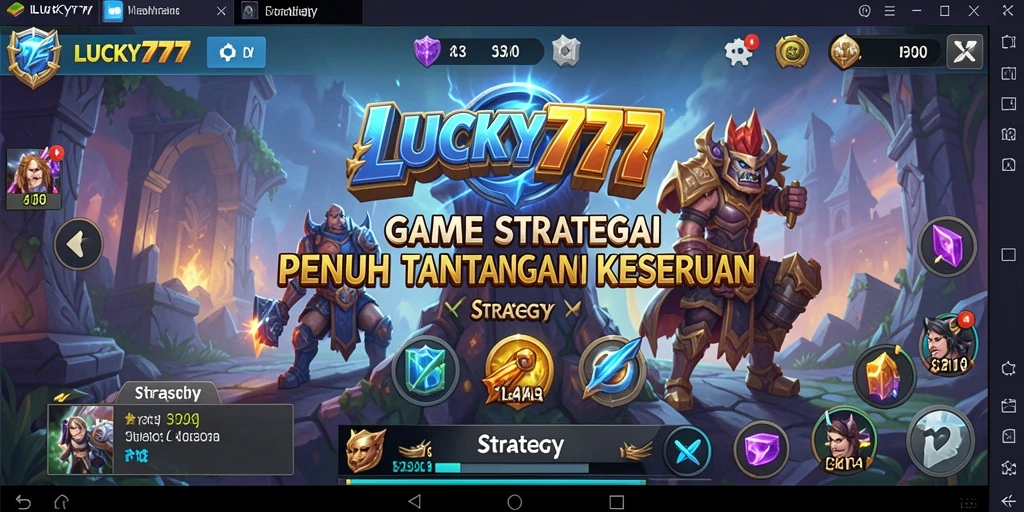 Antarmuka game LUCKY777 yang menarik dan penuh strategi.